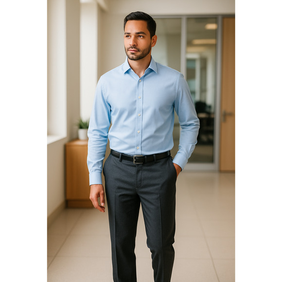 Men's Brooks Brothers 346 Regent 34 X 32 Dark Gray Dress Pants Wool - Picture 1 of 16